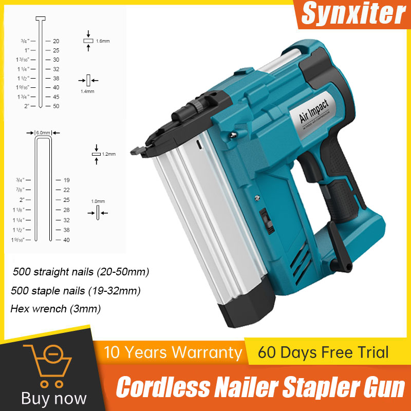Staple Gun Electric - 18V Cordless Nail Staple Gun Fits