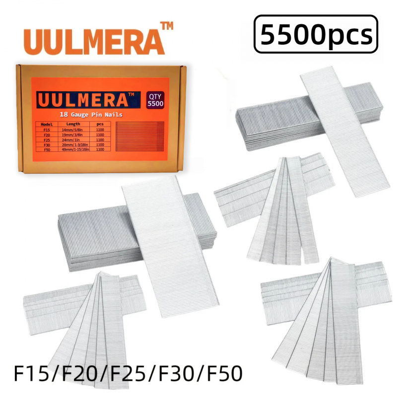 Nail Gun Brad - UULMERA 5500PCS Brad Nails F15 F20