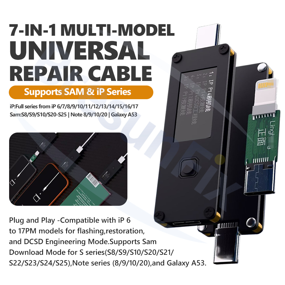 Power Tools Download - 7-in-1 Multi-Model Universal Repair Cable For