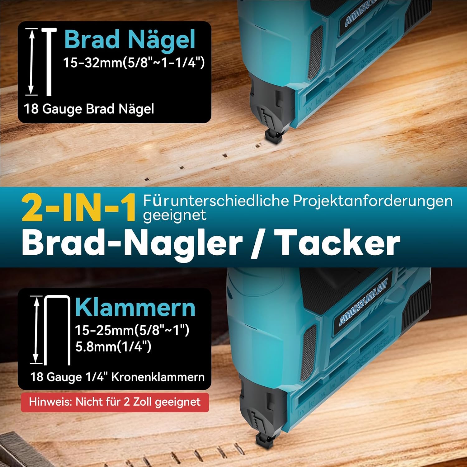 2 In1 Cordless Electric Nail G - Staple Gun Electric recension och pris
