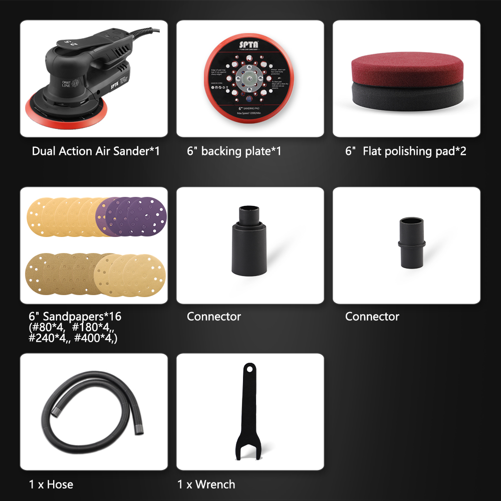 SPTA 350W Electric Car Random  - Random Orbital Sander recension och pris
