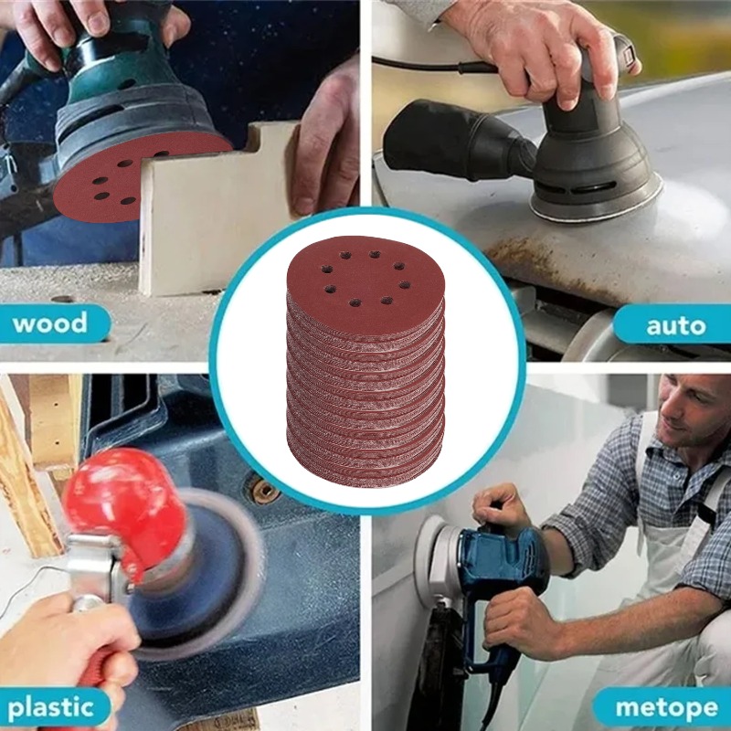 100PCS Sanding Discs 8 Hole Ho - Random Orbital Sander recension och pris