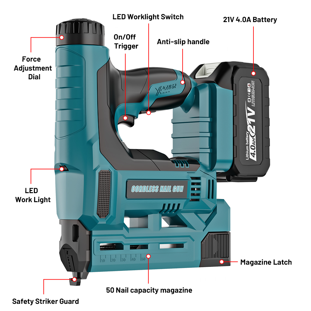 YEARTOP 6 Gear Depth Adjust El - Staple Gun Electric recension och pris