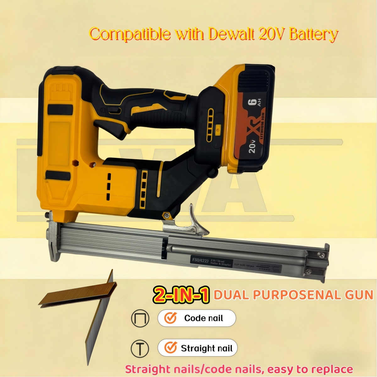 2-IN-1 Brushless Cordless Brad - Nail Gun Brad recension och pris