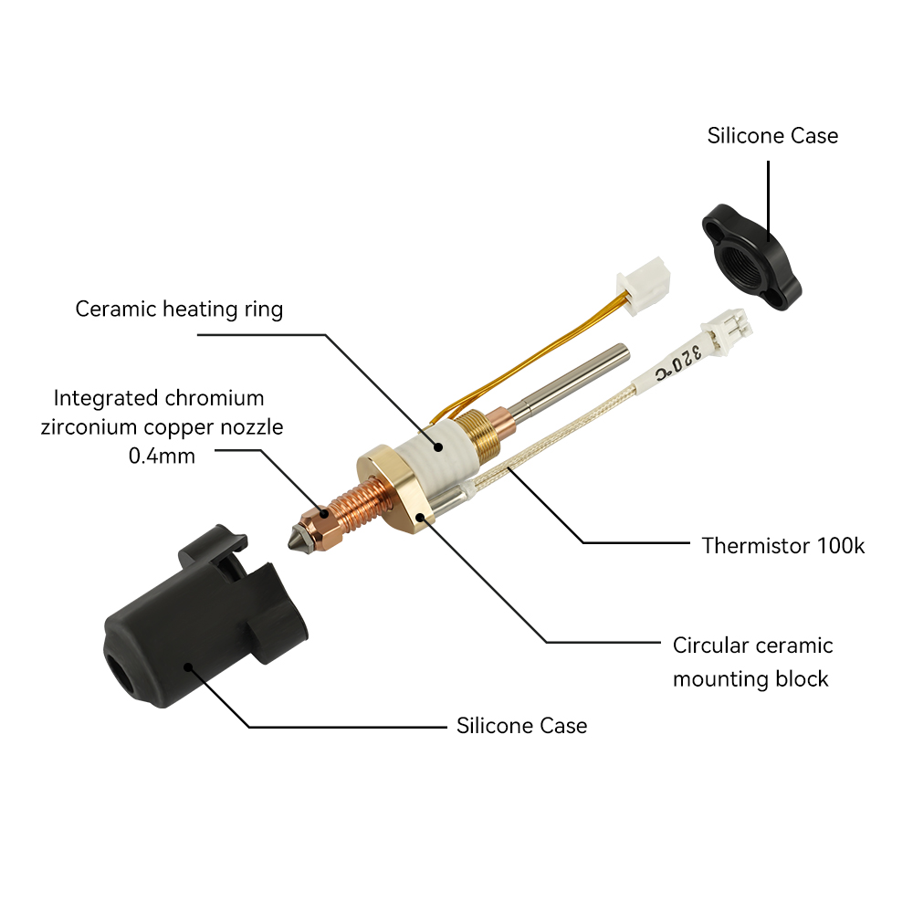 For Creality K1C/K1 Max Hotend - Creality Printer K1 recension och pris