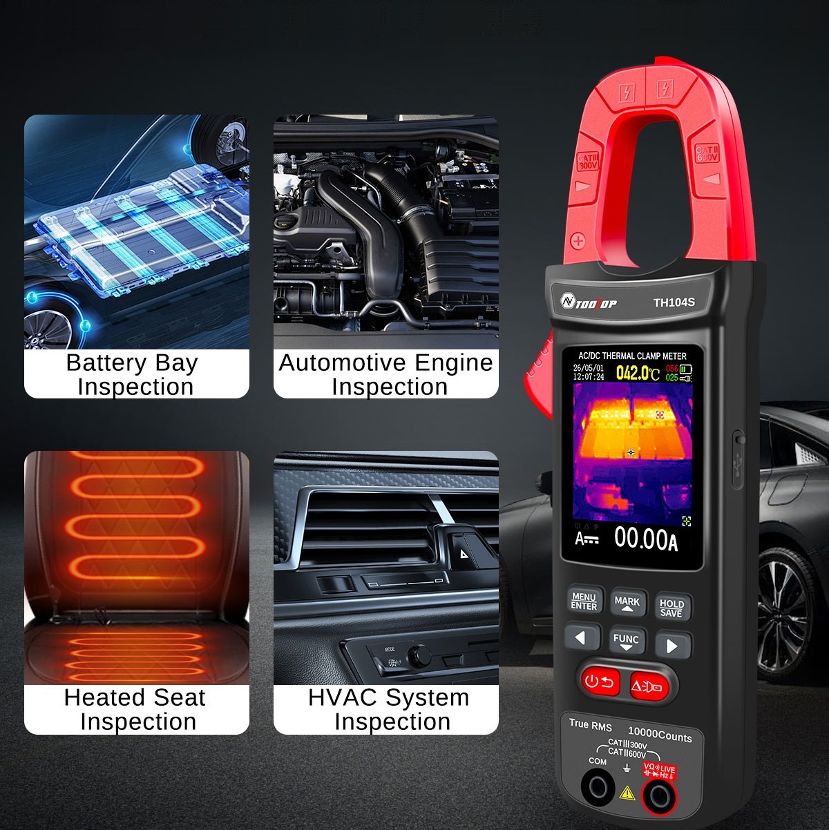 TH104S Thermal Clamp Meter 100 - Power Tools Images recension och pris