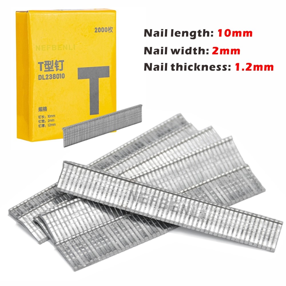 2000 Pcs U/Door/T Shaped Stapl - Nail Gun Brad recension och pris