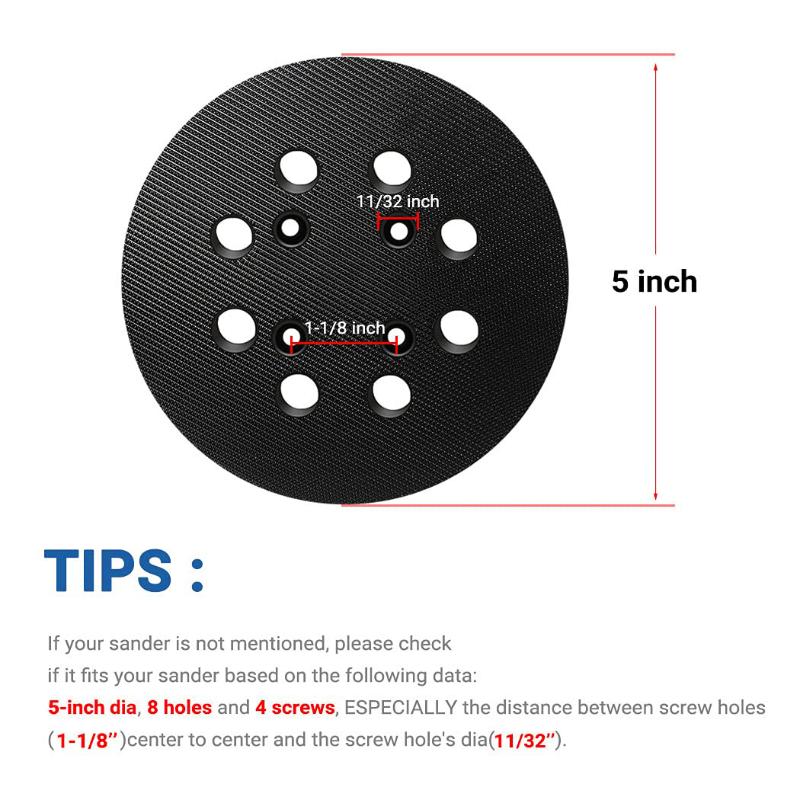 1Pcs Replacement Sanding Pad 5 - Random Orbital Sander recension och pris