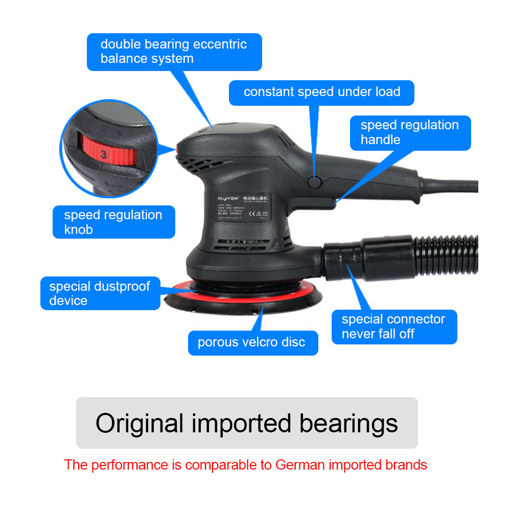 HONGMAI Orbit 3Mm Central Vacu - Random Orbital Sander recension och pris