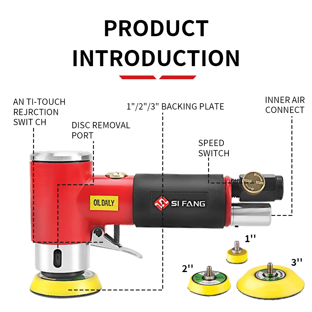 SIFANG Random Orbit Air Sander - Random Orbital Sander recension och pris