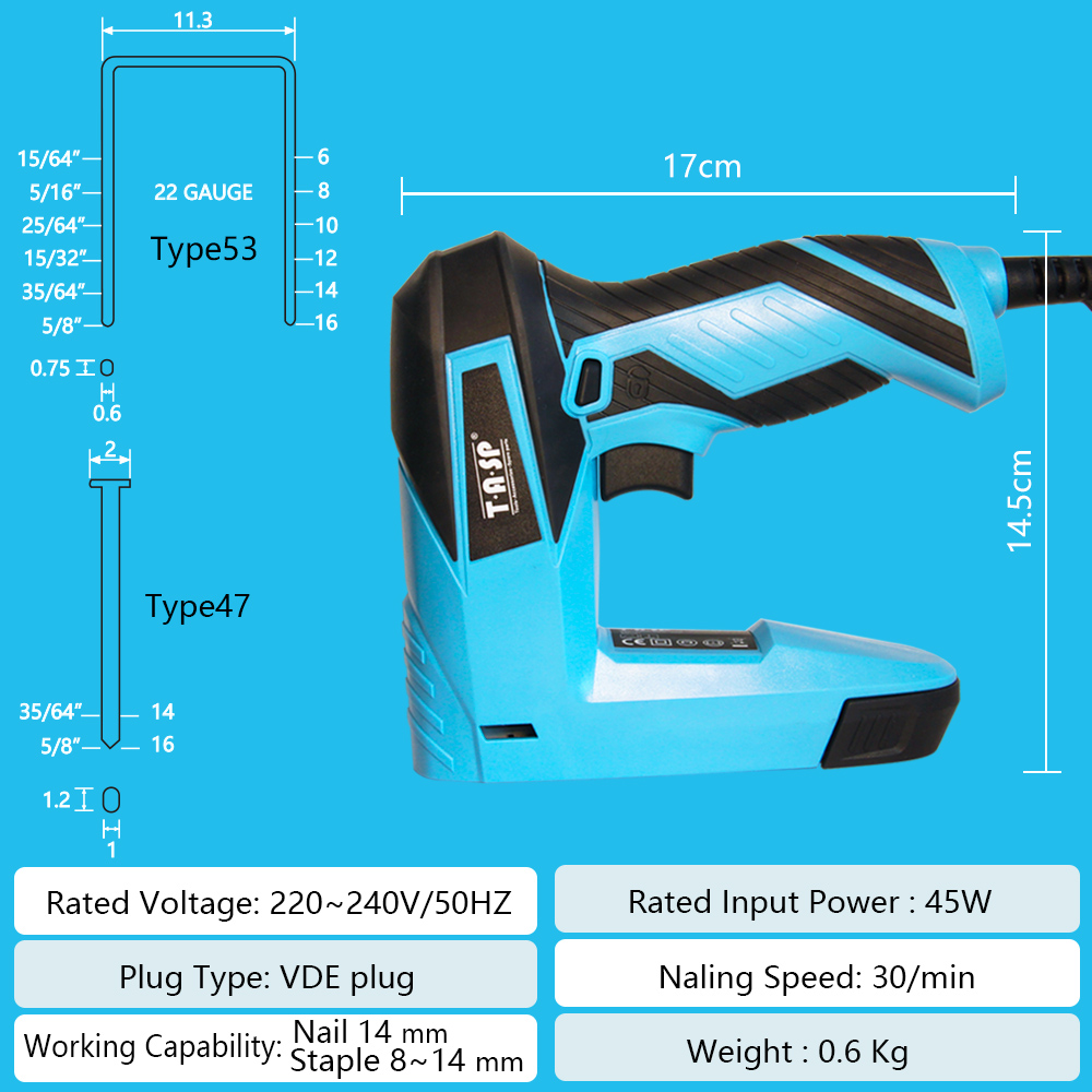 230V 2 in 1 Electric Staple Gu - Staple Gun Electric recension och pris