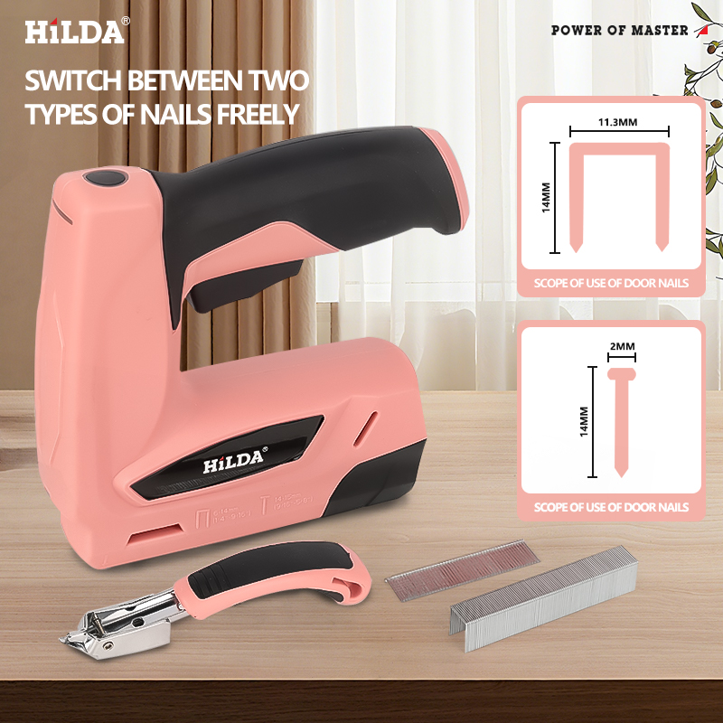HILDA Electric Staple Nail Gun - Staple Gun Electric recension och pris
