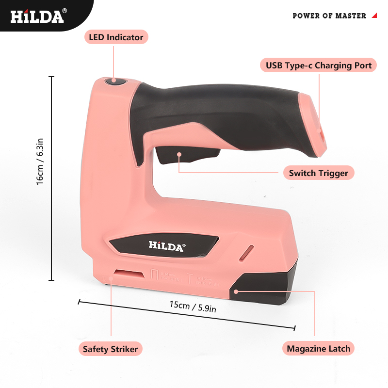 HILDA Electric Staple Nail Gun - Staple Gun Electric recension och pris