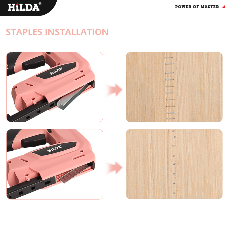 HILDA Electric Staple Nail Gun - Staple Gun Electric recension och pris