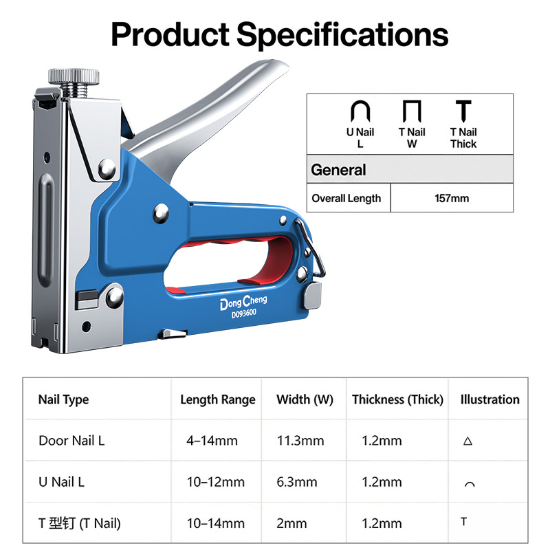 3-in-1 Nail Gun Carbon Steel F - Nail Gun Brad recension och pris