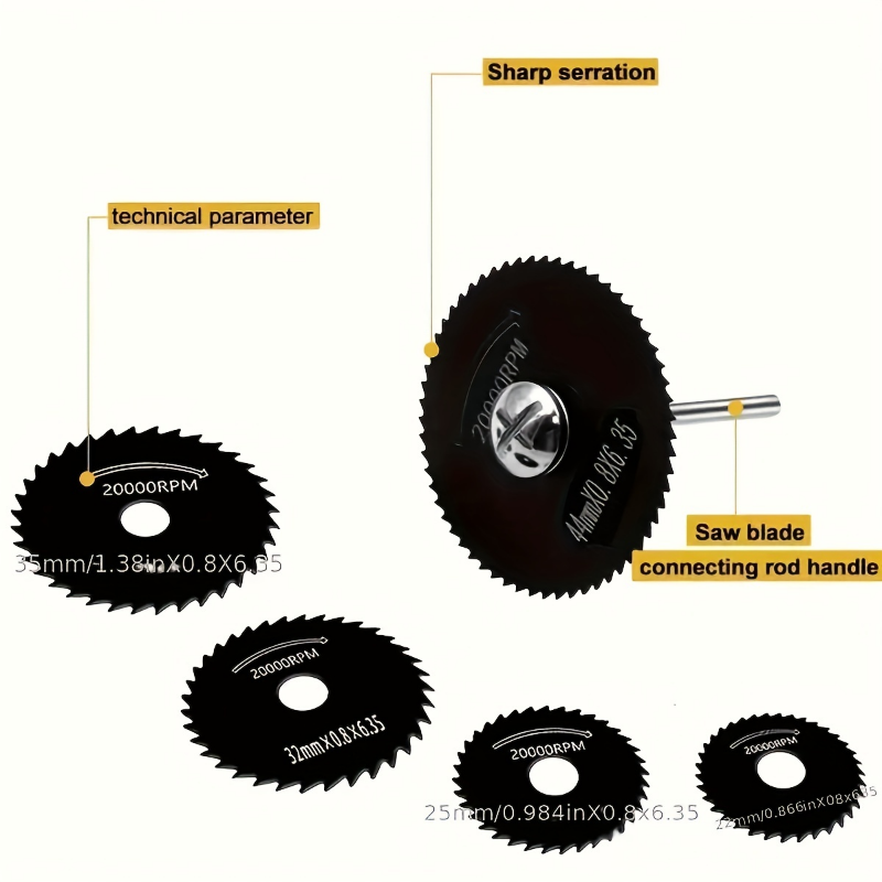 6-Piece High-Speed Steel Metal - Circular Saw Cordless recension och pris