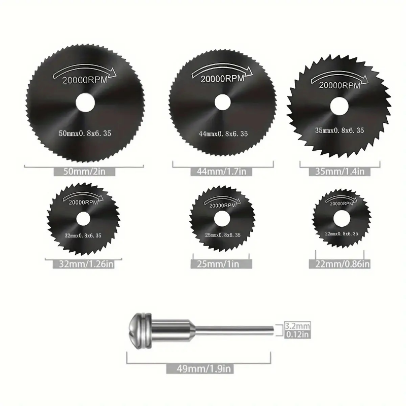 6-Piece High-Speed Steel Metal - Circular Saw Cordless recension och pris