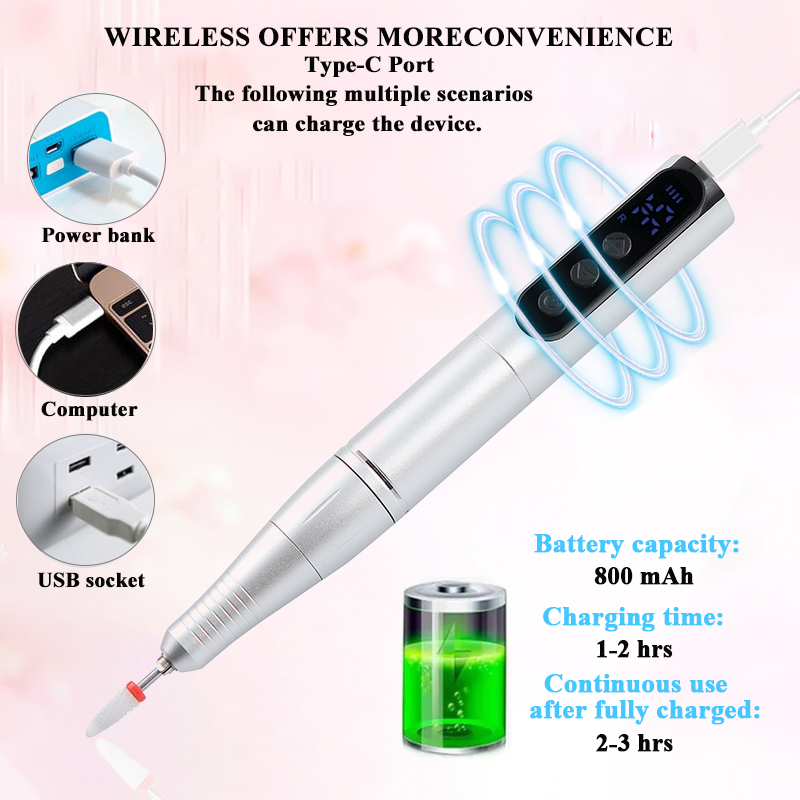 Wireless 35000RPM Nail Drill P - Power Tools Underwater recension och pris